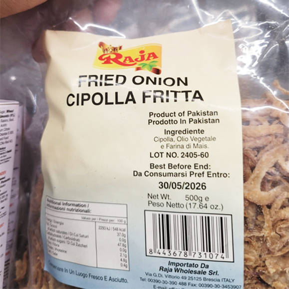 Raja fried onion cipolla afitta 500g thumbnail 1